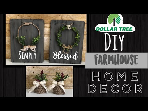 Dollar Tree DIY | Farmhouse Home Decor
