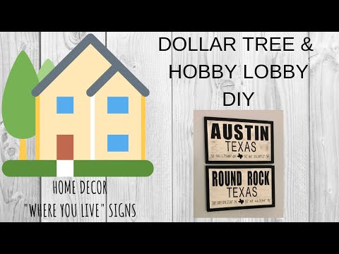 DOLLAR TREE DIY  |  HOME DECOR  |  HOBBY LOBBY DIY