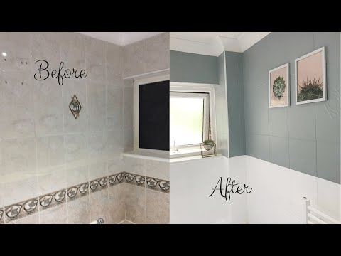 Home Decor 2019| DIY Bathroom Tile Paint| Simple, Easy and Inexpensive
