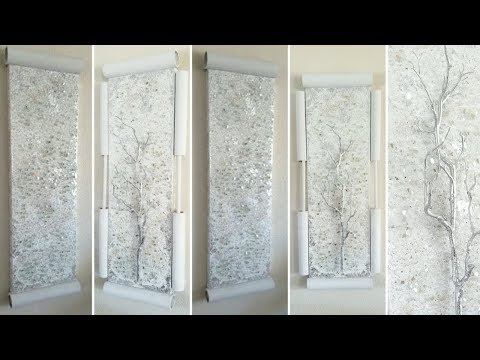 GLAM WALL ART |CRUSHED GLASS WALL ART | HOME DECOR IDEAS! | QUICK AND EASY DIY | Z GALLERY INSPIRED
