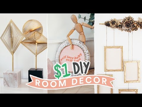DIY DOLLAR STORE ROOM DECOR – $1 Aesthetic + Super Easy // Lone Fox