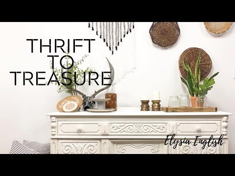 Thrift To Treasure | Trash to Treasure | Thrift Store DIY | Bohemian Decor | Up-cycled Projects