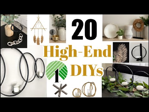Top 20 High End Dollar Tree DIY Home Decor Dupes | Pottery Barn + Kirklands & More
