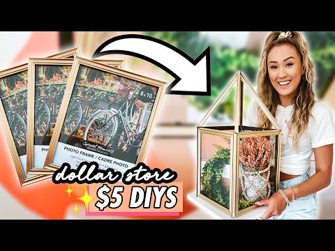 DOLLAR STORE DIY CHALLENGE ☆  $5 Room Decor Projects