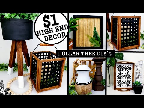 $1 DIY HOME DECOR IDEAS | DOLLAR TREE DIY's 2020 | Anthropologie Inspired