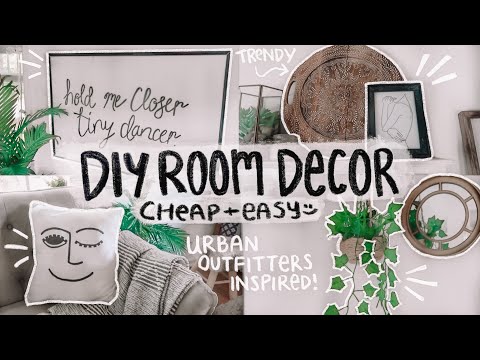 DIY ROOM DECOR! cheap, easy, & Urban Outfitters inspired!