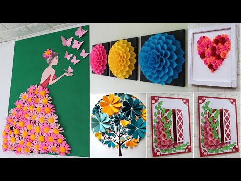 Home decorating ideas handmade with Paper |Easy & Beautiful Wall Decor