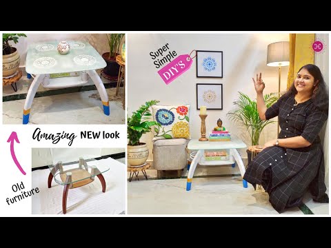 How To Give Old Furniture Amazing NEW Look + DIY Home Decor Ideas ft.AsianPaints #livingroommakeover