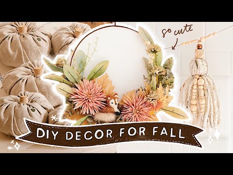 DIY FALL ROOM DECOR That's Actually CUTE!  🍂🌻  Easy + Affordable! (2020)
