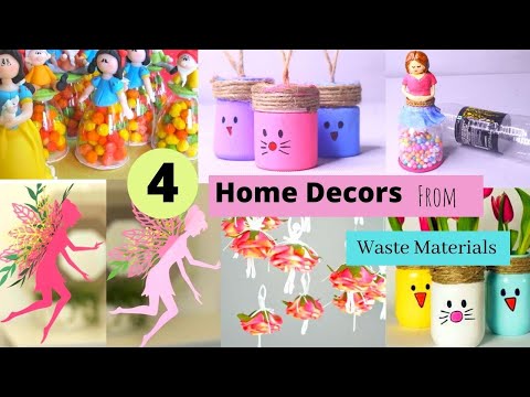 4 DIY Home Decor From Materials / Easy Room Decor Crafts
