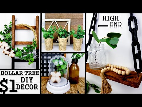 DOLLAR TREE DIY's 2020 | HIGH END NEUTRAL HOME DECOR  for $1