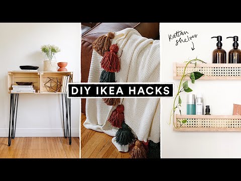 DIY IKEA HACKS – Affordable DIY Furniture + Home Decor Hacks!