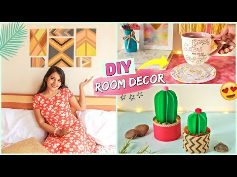 Unique DIY ROOM DECOR IDEAS Under ₹ 50 | Cute and Easy Under Budget Room Decorations at Home !!