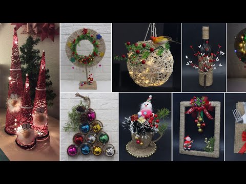 9 Jute craft Christmas decorations ideas | Home decorating ideas