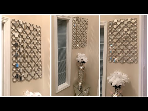 Elegant Wall Decor Using DOLLAR TREE Shower Curtain Rings ~ D.I.Y. Home Decor