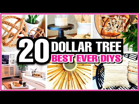 20 HIGH END Dollar Tree DIY Room Decor Ideas to try in 2021!