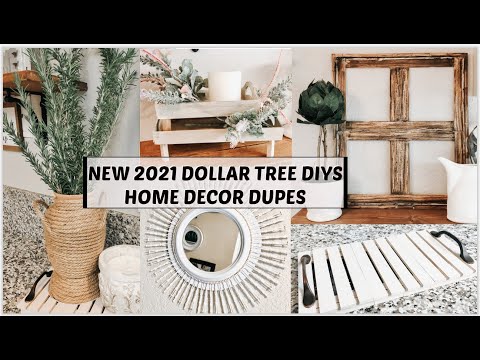 NEW 2021 DOLLAR TREE DIY | HOME DECOR DUPES