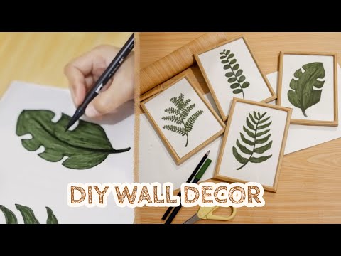 DIY ROOM DECOR #7 – Wall Decor Minimalist (Draw with Me) + Hacks (DIY on a budget)
