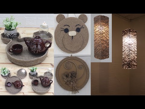 5 Jute craft ideas home decorating ideas handmade easy | New 2021