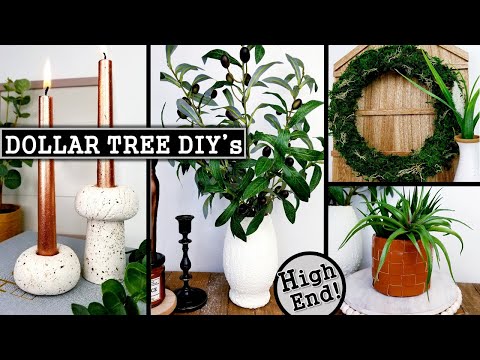 $1 DIY HOME DECOR IDEAS | DOLLAR TREE DIY's 2021 | Anthropologie Inspired