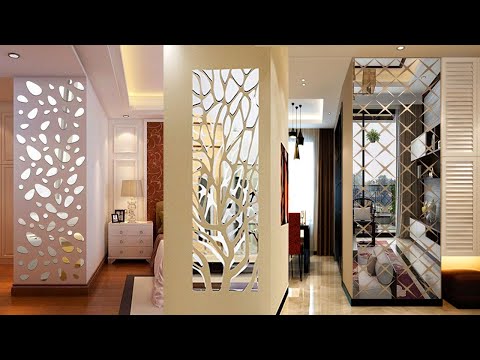 Mirror Wall Home Decorating Ideas | Living Room Wall Mirror Interior | Dollar Tree Mirror Wall