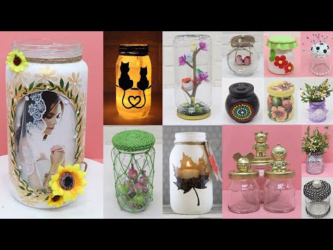 15 Unique Glass Jar decoration ideas  | Home decorating ideas handmade