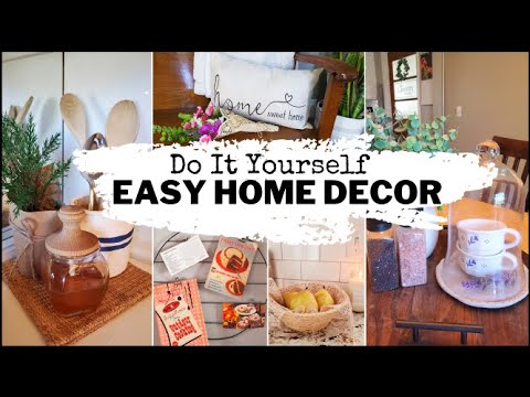 🌞5 super EASY and AFFORDABLE DIY Home DECOR projects & ideas (Do It Yourself on a small BUDGET!