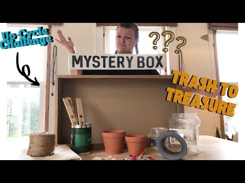 TRASH TO TREASURE *Mystery Box* UPCYCLE Challenge! DIY Home Decor (found in your dads garage)