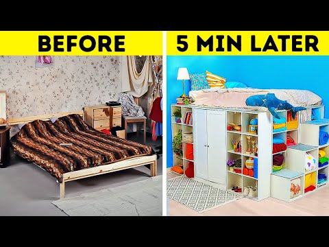 EXTREME ROOM MAKEOVER || DIY Furniture And Home Decor Ideas And Tutorials