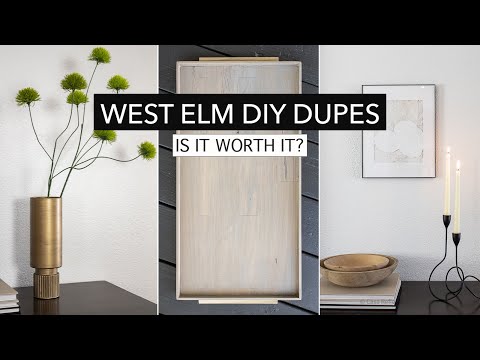 DIY West Elm Home Decor For Less (modern + minimalistic)