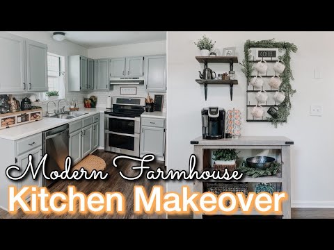 DIY SMALL KITCHEN MAKEOVER ON A BUDGET | Decorating Ideas | Modern Farmhouse Kitchen | Kitchen DIY