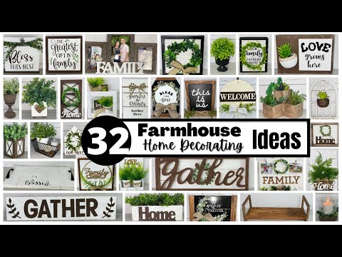 32 Farmhouse Home Decor Ideas , Cheap and Easy decorating ideas