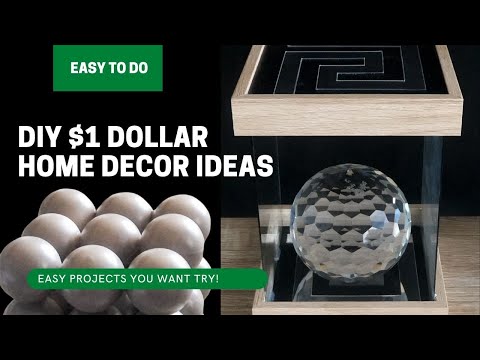 $1 Dollar DIY Modern Home Decor Ideas