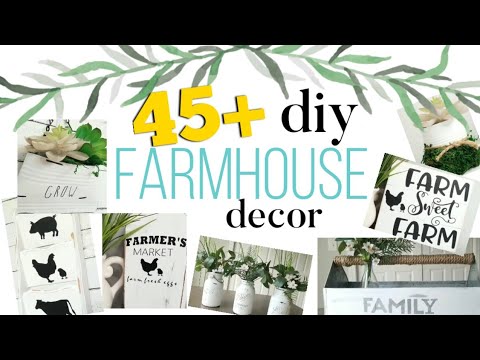 🌟 45+ DIY FARMHOUSE Home Decor | DIY Room Decor on a Budget