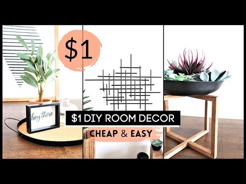 $1 DIY Room Decor Ideas That Actually Look EXPENSIVE! (Cheap & Easy DIYs for 2021)