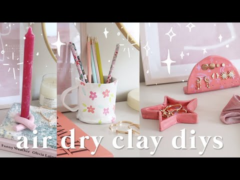 Fun with clay ✨ DIY easy home decor projects using air dry clay