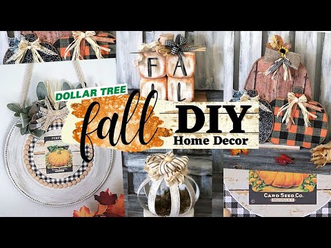 🍁 NEW FALL DIY Home Decor/NEW Dollar Tree Fall DIY/Dollar Tree Fall DIY 2021/Dollar Tree DIY