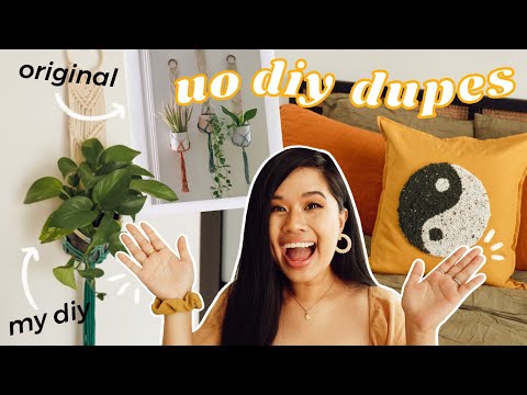 URBAN OUTFITTERS DIY HOME DECOR *DUPES FOR LESS* | NEW Tufted Punch Needle Pillow!