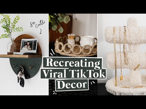 RECREATING VIRAL TIK TOK DIY ROOM DECOR ✨ Cute & Easy DIY Decor Ideas!