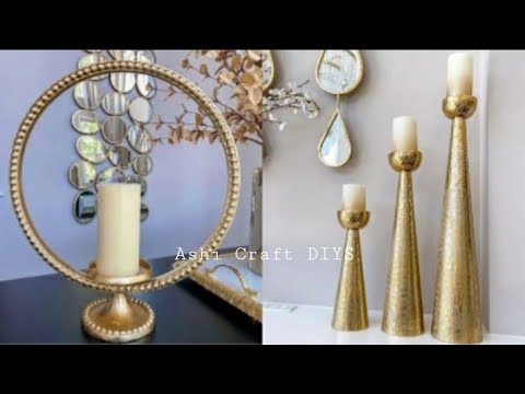 DIY Room Decor | DIY home Decoration Ideas | Wall decoration | DIY Candle Stand | @ASHI Craft DIYS
