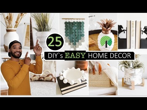 ⭐ 26 Great DIY`S HOME DECOR HIGH END, Dollar TREE 2021 ( EASY + AFFORDABLE)