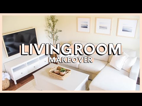 DIY LIVING ROOM MAKEOVER ON A BUDGET | living room decorating ideas 2021 + living room makeover