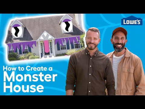 How to Create a Monster House /// Halloween Decorating Ideas