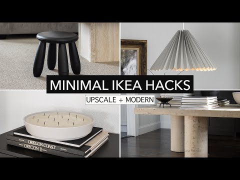 Modern IKEA Hacks – upscale and minimalist home decor DIY projects