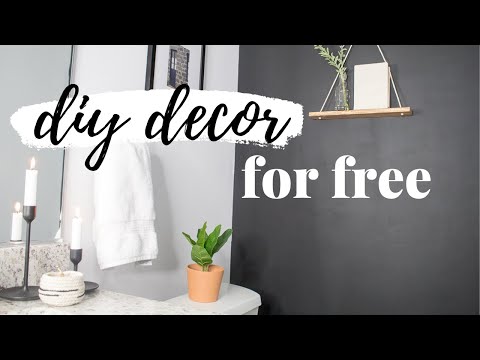 DIY HOME DECOR FOR FREE | 5 MINIMALIST DIY ROOM MAKEOVER HACKS