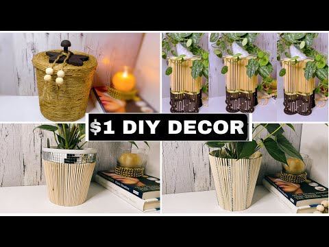 $1 DIY HOME DECOR IDEAS | DOLLAR TREE DIY | Anthropologie Inspired