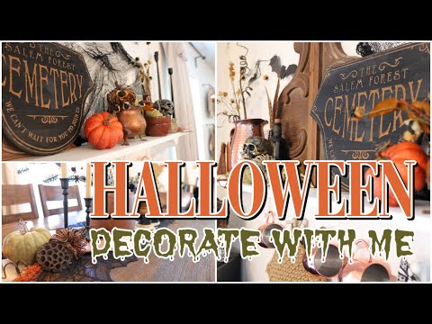 DECORATING FOR HALLOWEEN 2021 | HALLOWEEN DECORATE WITH ME | HALLOWEEN HOME DECORATING IDEAS