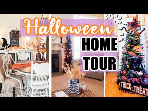 HALLOWEEN DECOR HOME TOUR 2021 | HALLOWEEN DECORATING IDEAS | Cook Clean And Repeat