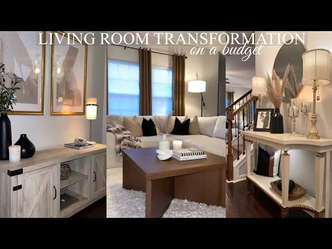 LIVING ROOM MAKEOVER | DECORATE WITH ME + EASY DIY HOME DECOR | BROOKE KENNEDY