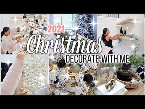2021 CHRISTMAS DECORATE WITH ME | CHRISTMAS DECORATING IDEAS |  CLEAN AND DECORATE